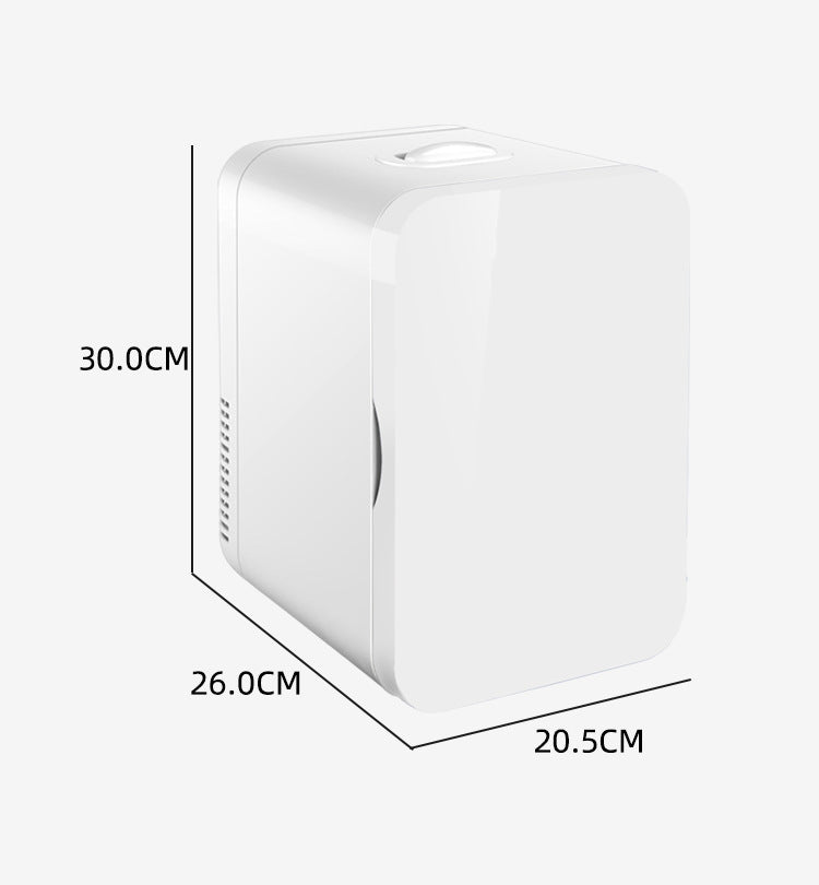 Mini réfrigérateur portable 8L pour voiture et maison - Blanc