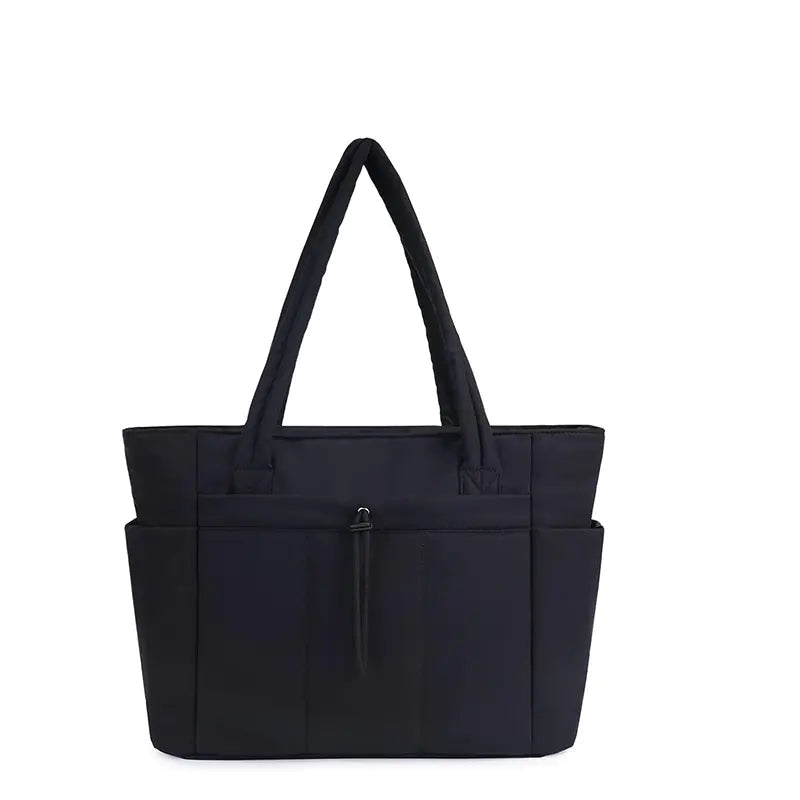 Sac cabas nylon noir grande capacité