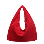 Sac à épaule grande capacité en toile rouge