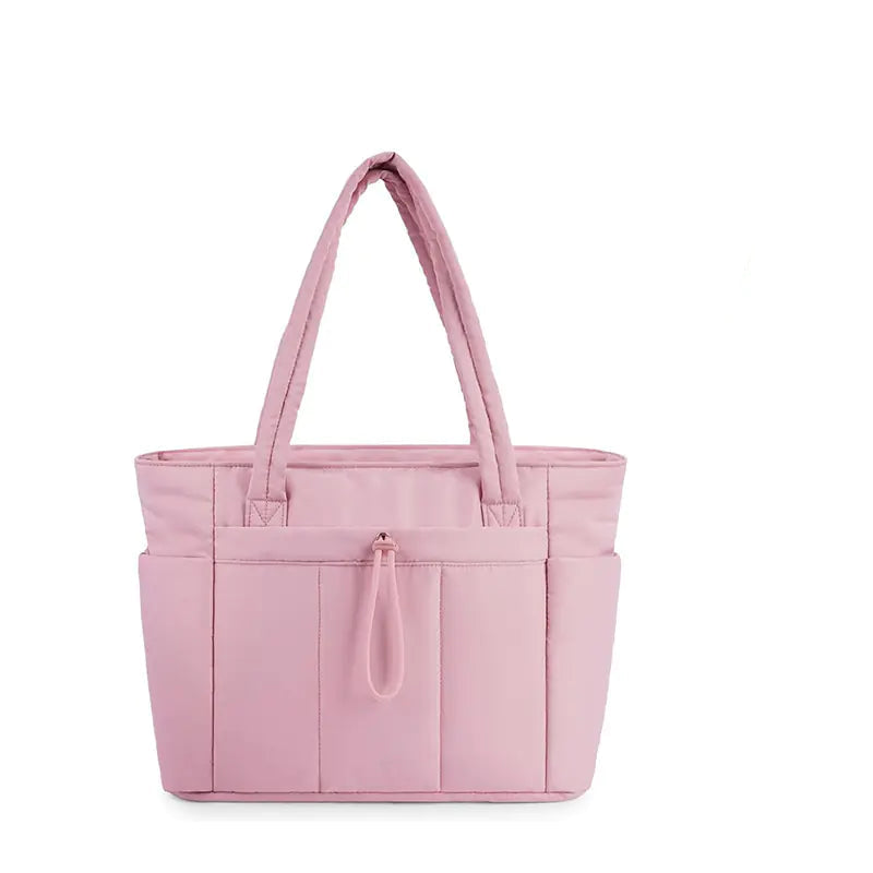 Sac cabas nylon rose grande capacité