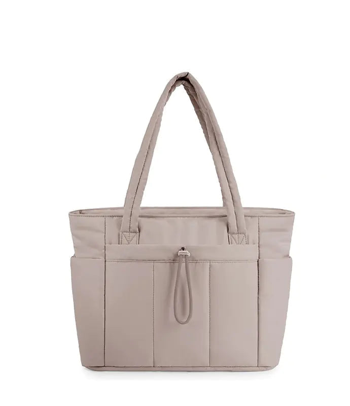 Sac cabas nylon khaki grande capacité
