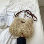 Sac bandoulière en paille