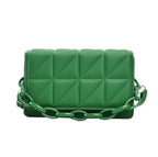 Sac bandoulière vert pratique 30x20 cm