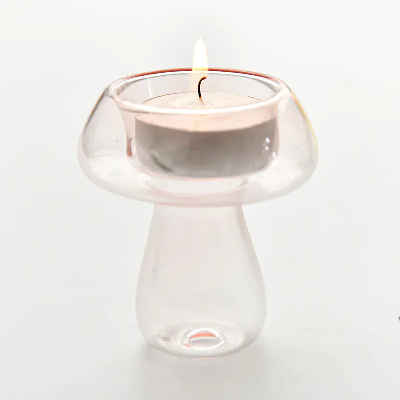 Idée cadeau design bougeoir champignon