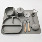 Set repas bébé anti-débordement et facile à nettoyer