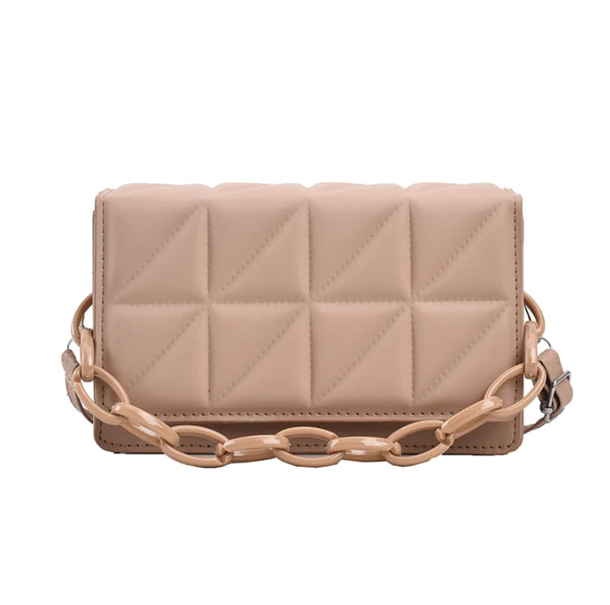 Sac bandoulière khaki pratique 30x20 cm