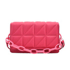Sac bandoulière rose foncé pratique 30x20 cm