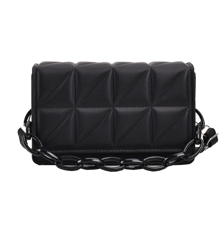 Sac bandoulière noir pratique 30x20 cm