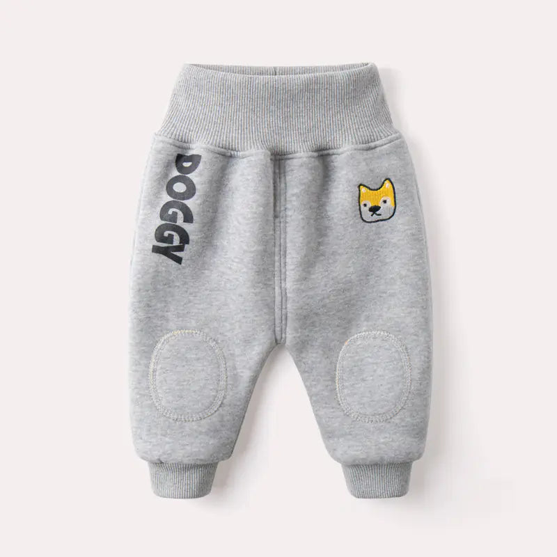 Pantalon bébé hiver en velours doux