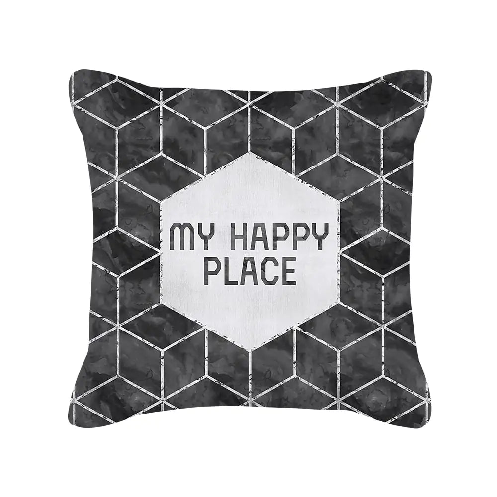 Coussin décoratif doux My Happy Place