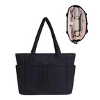Sac cabas nylon noir grande capacité